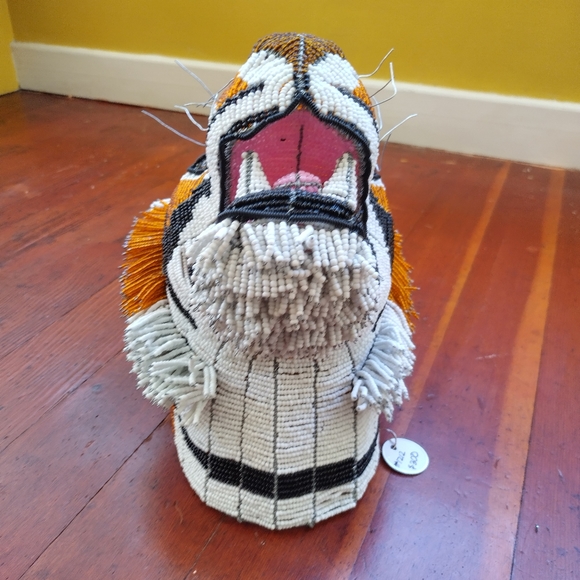 Beaded & Handcrafted Tiger Head - Picture 8 of 8